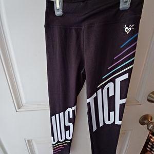 Girls leggings from Justice black  size 7